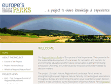 Tablet Screenshot of european-parks.org